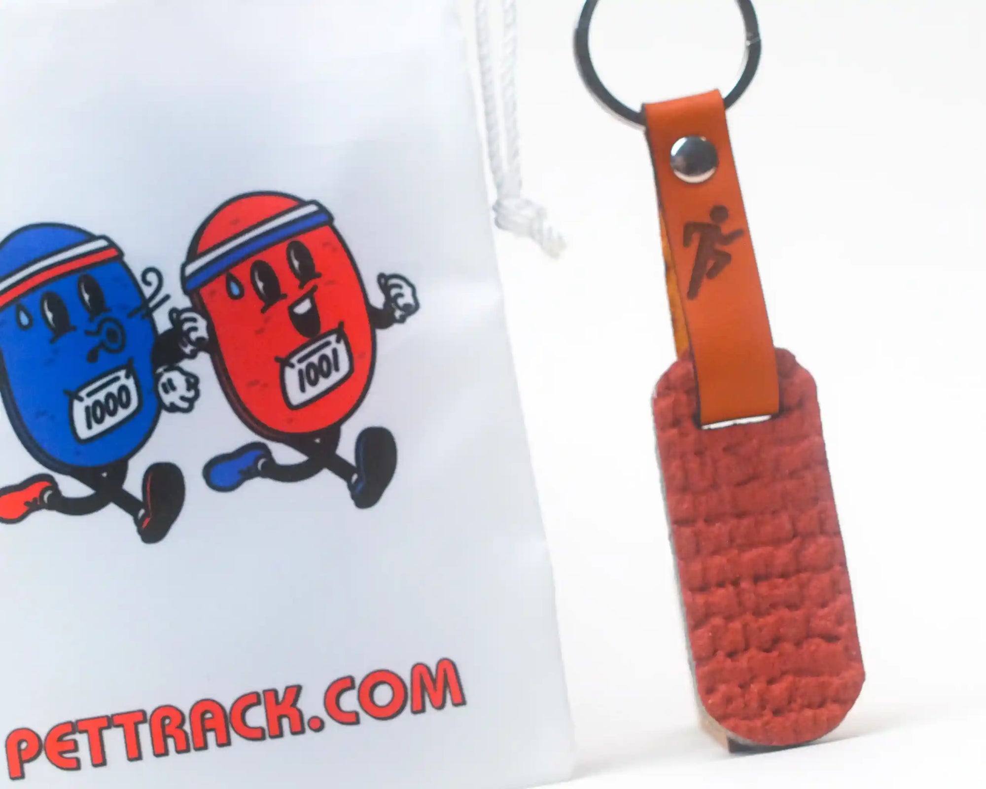 Red Track Keychain